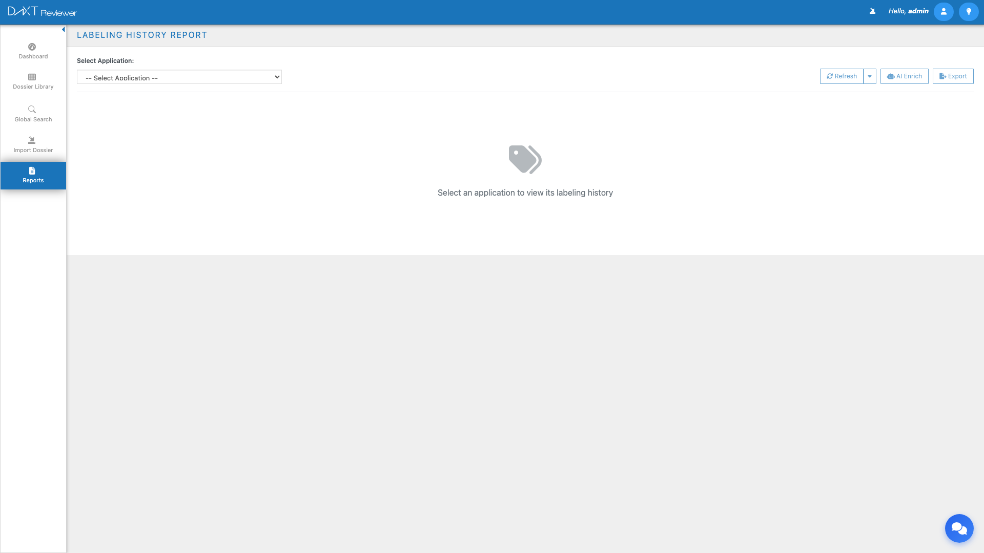 DnXT Reviewer Labeling History Report